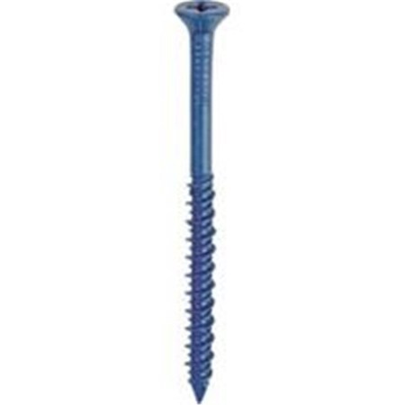 Pinpoint 0.18 x 1.25 in. Anchor Steel Concrete Screw, Blue, 75PK PI3244497